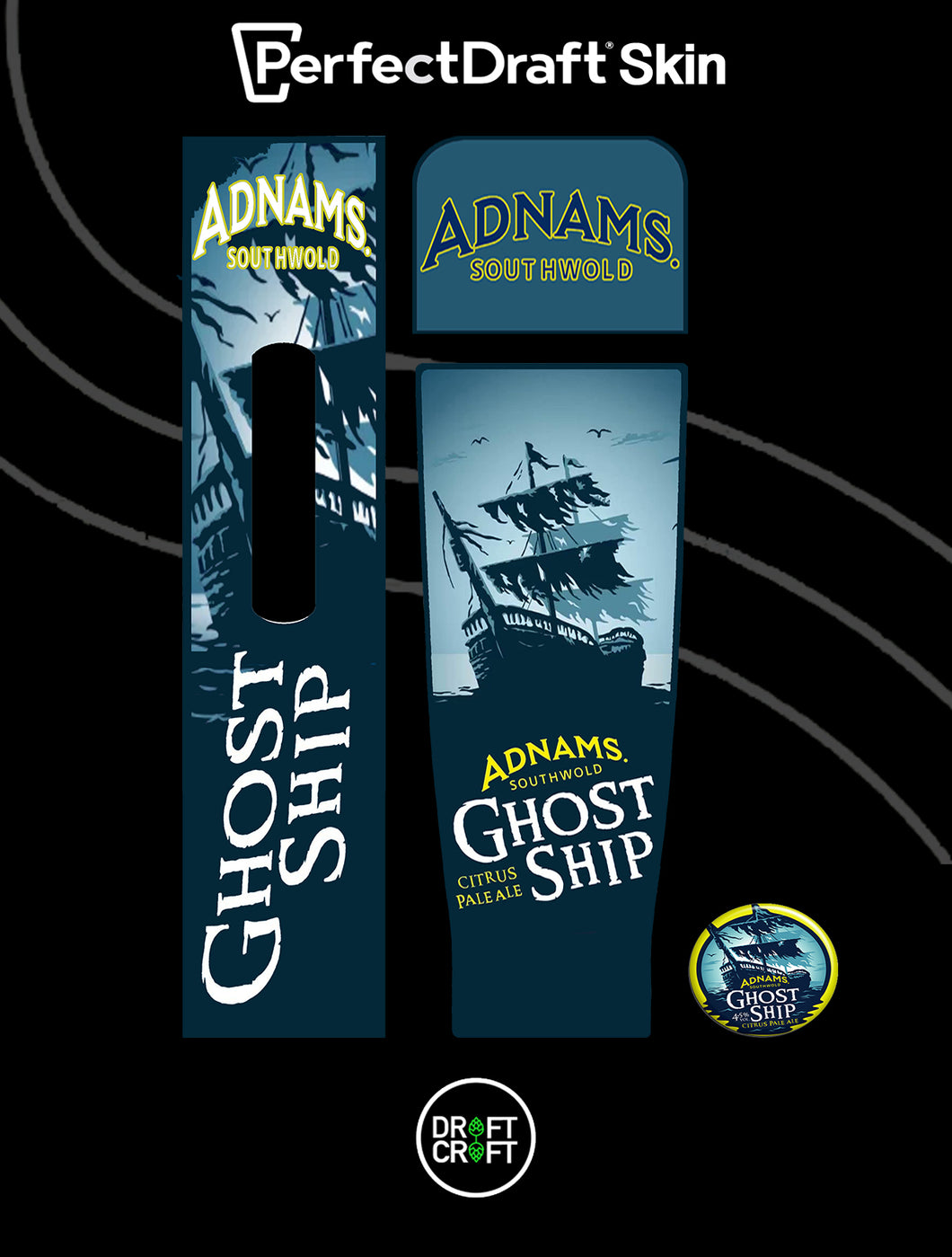 Adnams Ghostship perfect draft skin